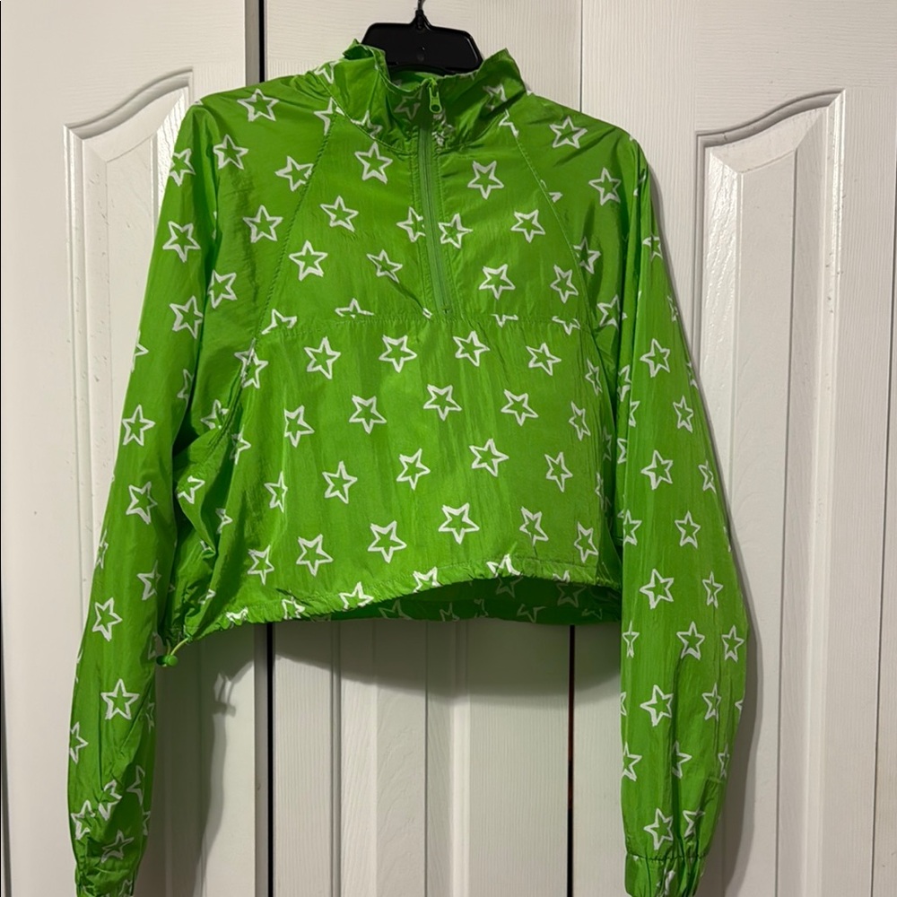Peach Love California Lime Star Windbreaker